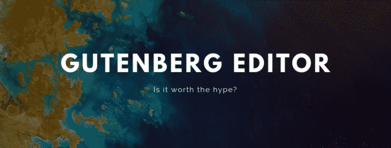 Gutenberg editor for wordpress