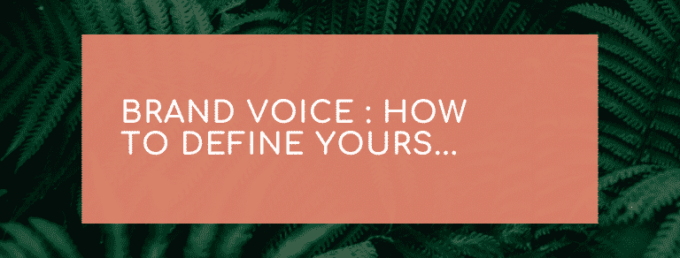 Brand Voice : How to define yours...