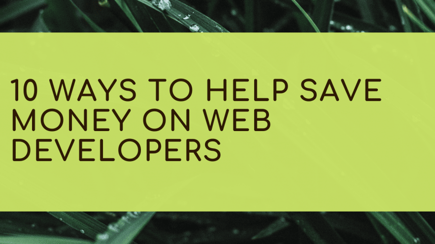 10 Ways to help save money on web developers