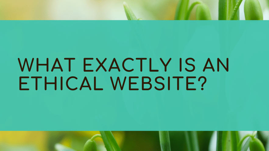 What exactly is an ethical website?